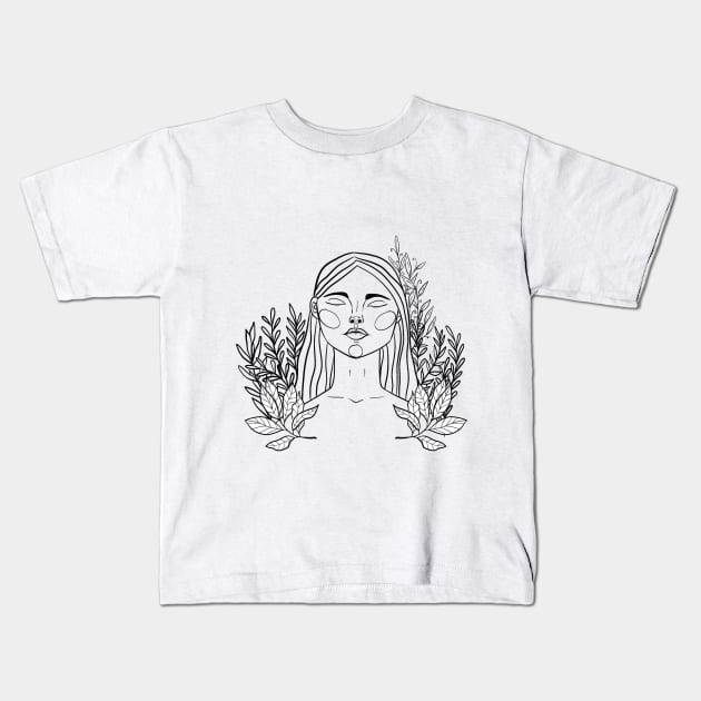 Goddess of the Green Kids T-Shirt by The Immaculate Witch